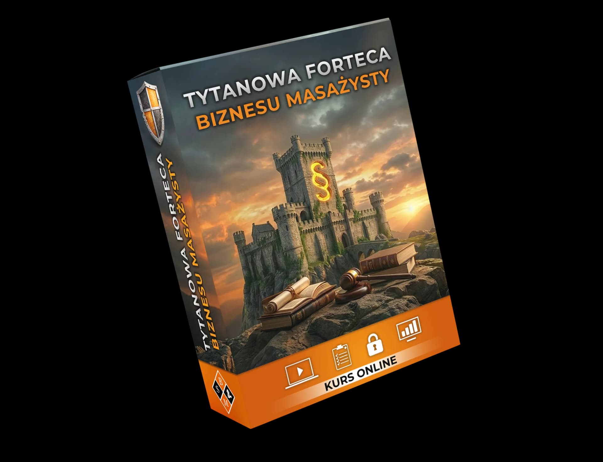 Tytanowa Forteca Biznesu Masażysty — pudełko kursu