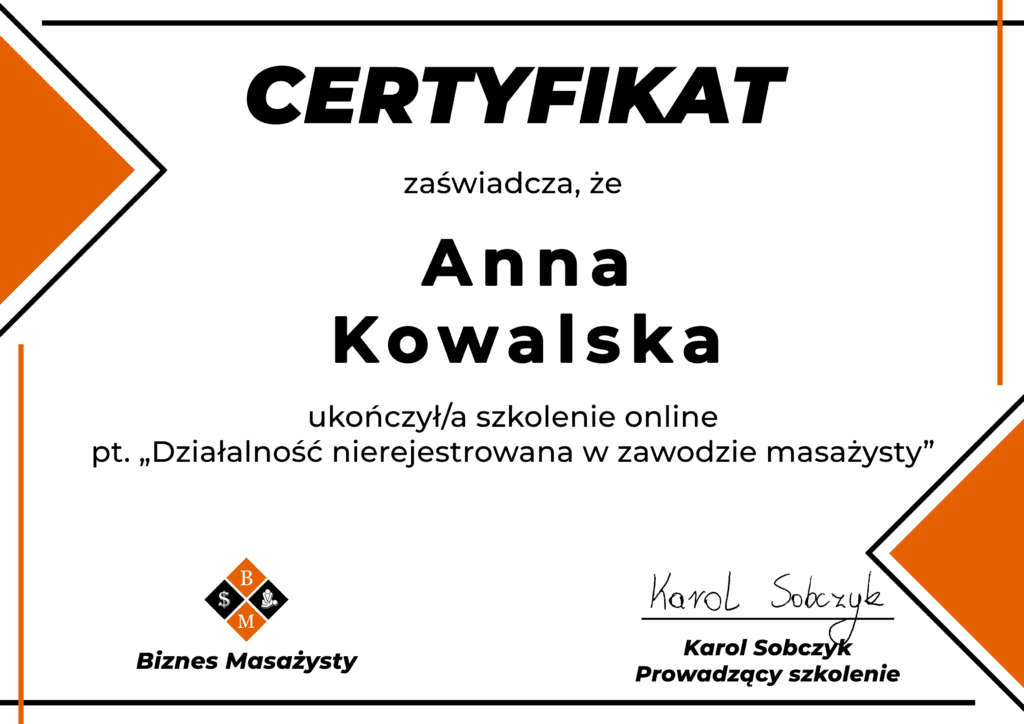 Certyfikat ukończenia