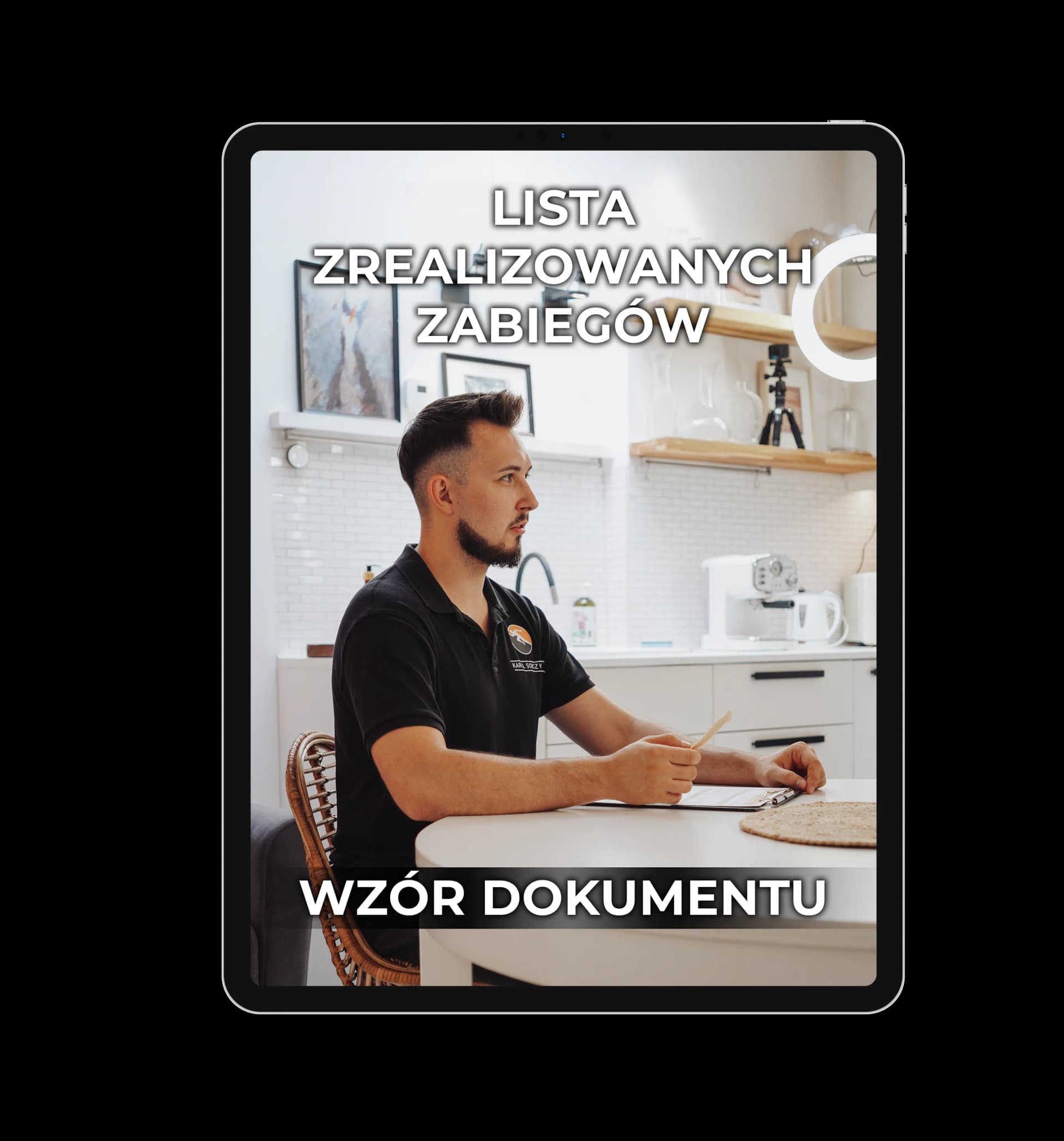 Lista zrealizowanych zabiegów — wzór